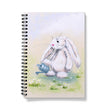 Adorable rabbit artwork design, spiral bound Vegan-friendly, notebook. 