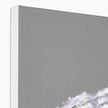 Queen Anne's Lace illustration canvas art print. Corner detail showing white wrap