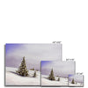 Pretty winter landscape with snow covered trees, fine art canvas prints. Different sizes