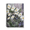 Colourful daisies art design spiral bound notebook