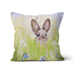 Rabbit artwork design square throw cushion