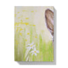 Rabbit and Flowers artwork design hardback notebook journal. Back view