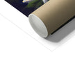 Fine print with white border. Corner detail, cardboard tube for shopping purposes.