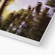 Sunset on the Marsh canvas artwork print. Bottom corner and white wrap 