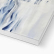 Polar Bear swimming painting. Canvas fine art print. Corner detail.