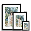 Japanese Kimono art. Fine art prints with a black frame and a white mount. Different sizes