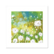 Dandelion seeds artwork, fine art canvas print. Square art print