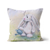 Rabbit art, square cushion