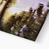 Sunset on the Marsh painting, canvas art print. Bottom corner and image wrap 