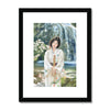 Japanese Kimono art. Fine art print with a black frame and a white mount.