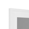 Art print in white frame with white mount. Corner detail