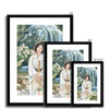 Lady in a Kimono - Framed Print