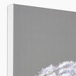 Queen Anne's Lace Flower. Canvas art print. Corner detail 