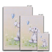 Adorable white rabbit canvas art prints. Different sizes. Ideal for the nursery. Eco and Vegan-friendly art prints