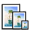 Palm Tree wall art prints. Black frame. Different sizes