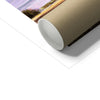 Fine art print, corner detail and cardboard tube used for shipping purposes