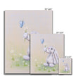 Adorable rabbit nursery canvas art prints. Different sizes. Ready to hang