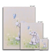 Adorable rabbit nursery canvas art prints. Different sizes. Ready to hang