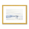 Polar Bear painting. Fine art print with gold toned frame and white mount. 