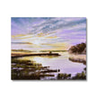 Sunset marshland landscape artwork. Canvas fine art print. Ready to hang 