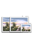 Ethereal misty landscape at sunrise, fine art prints in white frames. Different sizes