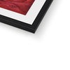 Art print with black frame. Corner detail